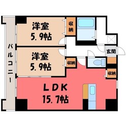 ソレイユ御蔵町の物件間取画像